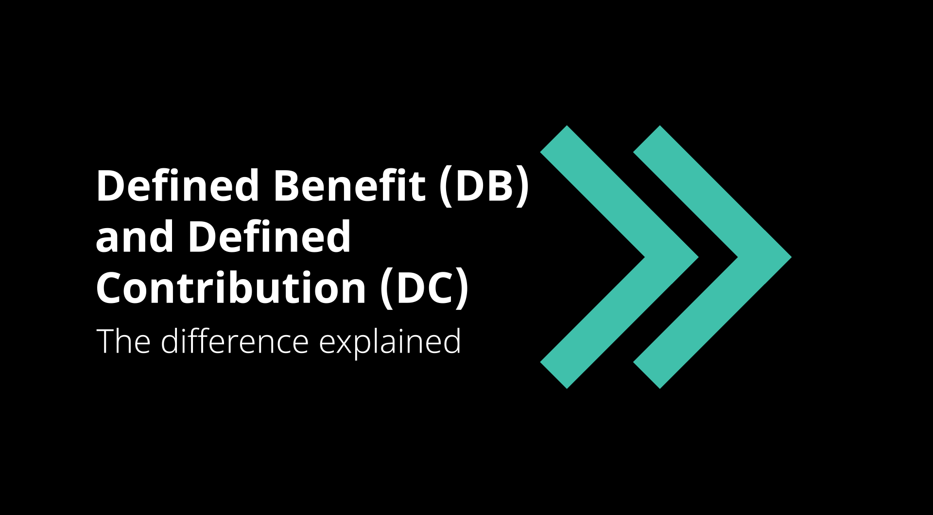 The difference between DB and DC